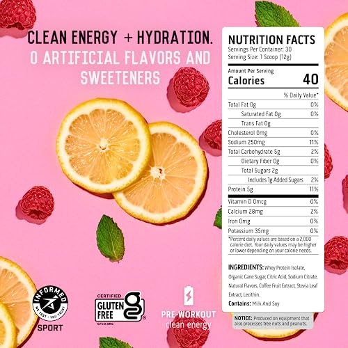 Ascent Pre Workout Powder - Preworkout for Men & Women with No Artificial Ingredients Ascent