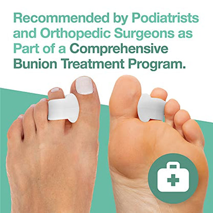 ZenToes Gel Toe Separators for Overlapping Toes, Bunions, Big Toe Alignm