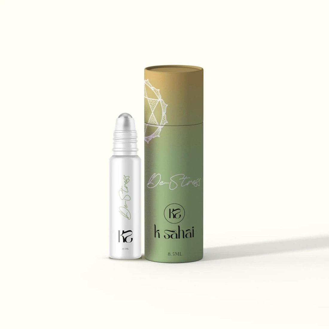 KSAHAI De-Stress Essential Oil Roll-On [8ml] Organic Jojoba, Lavender, Ylang-Ylang Oil