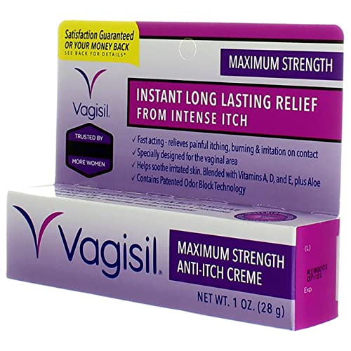 Vagisil Maximum Strength Anti-Itch Creme 1 oz (Pack of 3) Vagisil