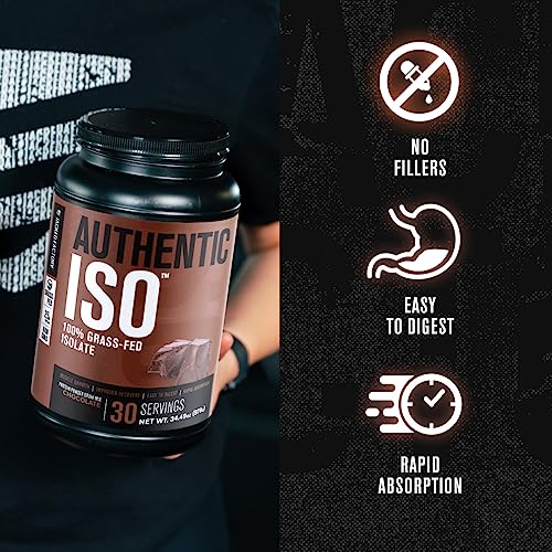 Jacked Factory Authentic ISO Grass Fed Whey Protein Isolate Powder - Low Carb Jacked Factory