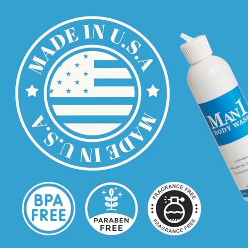 Man1 Body Wash, Anti-Odor Intimate Penile Cleanser For Down There Care, Hydrates Man1 Man Oil