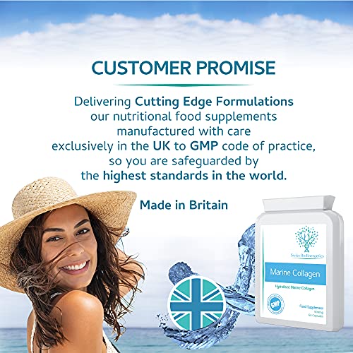 Marine Collagen 600mg 60 Capsules - Highly Bioavailable Naticol® Type 1 swiss bioenergetics