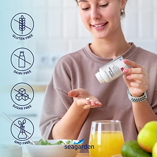 Seagarden Marine Collagen Capsules + Vitamin C | Collagen Peptides (Type I & III) SEAGARDEN