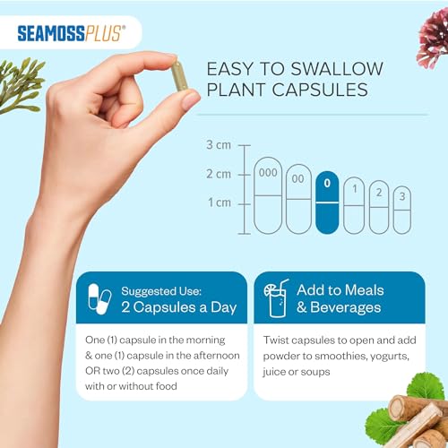 Power By Naturals Sea Moss Plus - USDA Certified Organic Wildcrafted Irish Power By Naturals