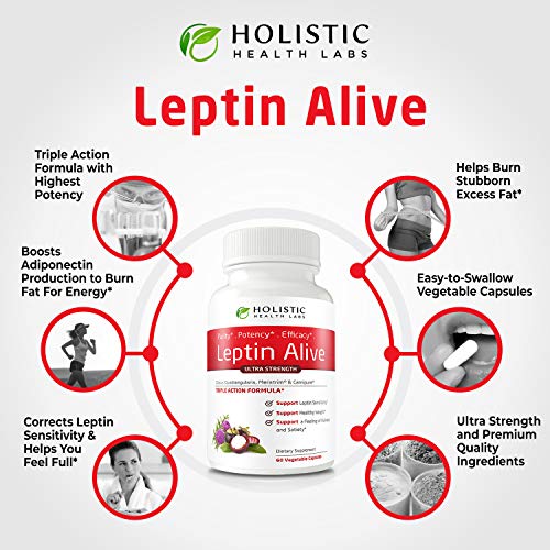 Holistic Health Labs Maximum Leptin Weight Management for Women, Extra Strength Holistic Health Labs