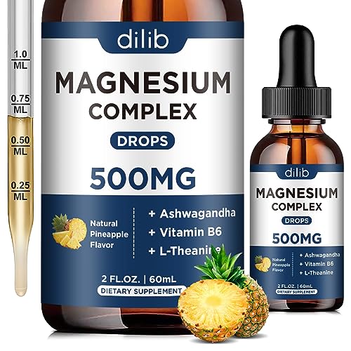 Triple Magnesium Complex Supplement-Magnesium Glycinate, Citrate, Malate Liquid Drops