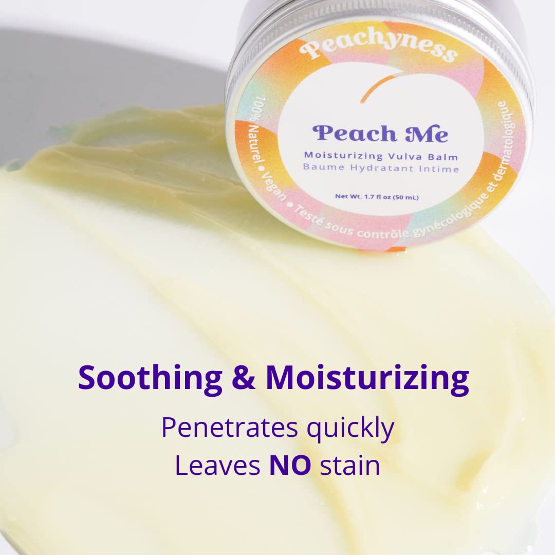 Peach Me Organic Vulva Balm by Peachyness - Hormone-Free Vaginal Moisturizer for Sensitive Skin Peachynes s