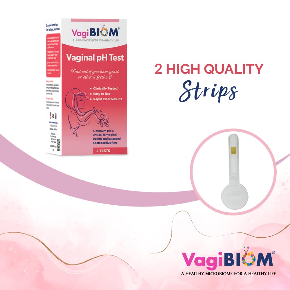 VagiBiom Vaginal pH Tester: Balanced and Healthy Vaginal microbiome ensures Optimum pH