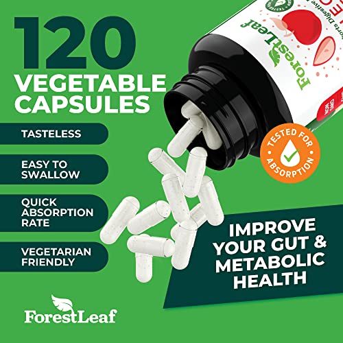 ForestLeaf - Apple Cider Vinegar Capsules with Cayenne Pepper Powder 1200mg