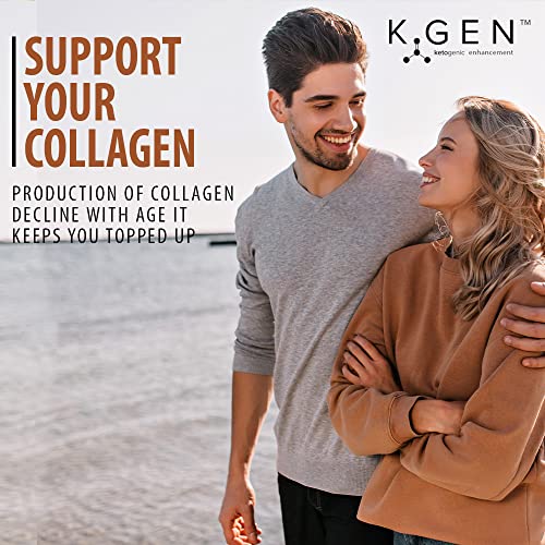 K-GEN™ Keto Collagen Protein Powder Natural Multi Collagen Chocolate Blend, Coconut MCT Vitamin C+B6 K GEN ketogenic enhancement