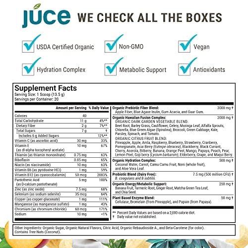 Júce Hydrate Replenishing and Nourishing Superfood Drink - Boost Energy Levels Terra Kai Organics