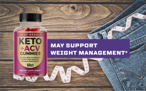 Lomilan Great Results Keto Gummies, Great Results Keto ACV Gummies, 180 Count Lomilan