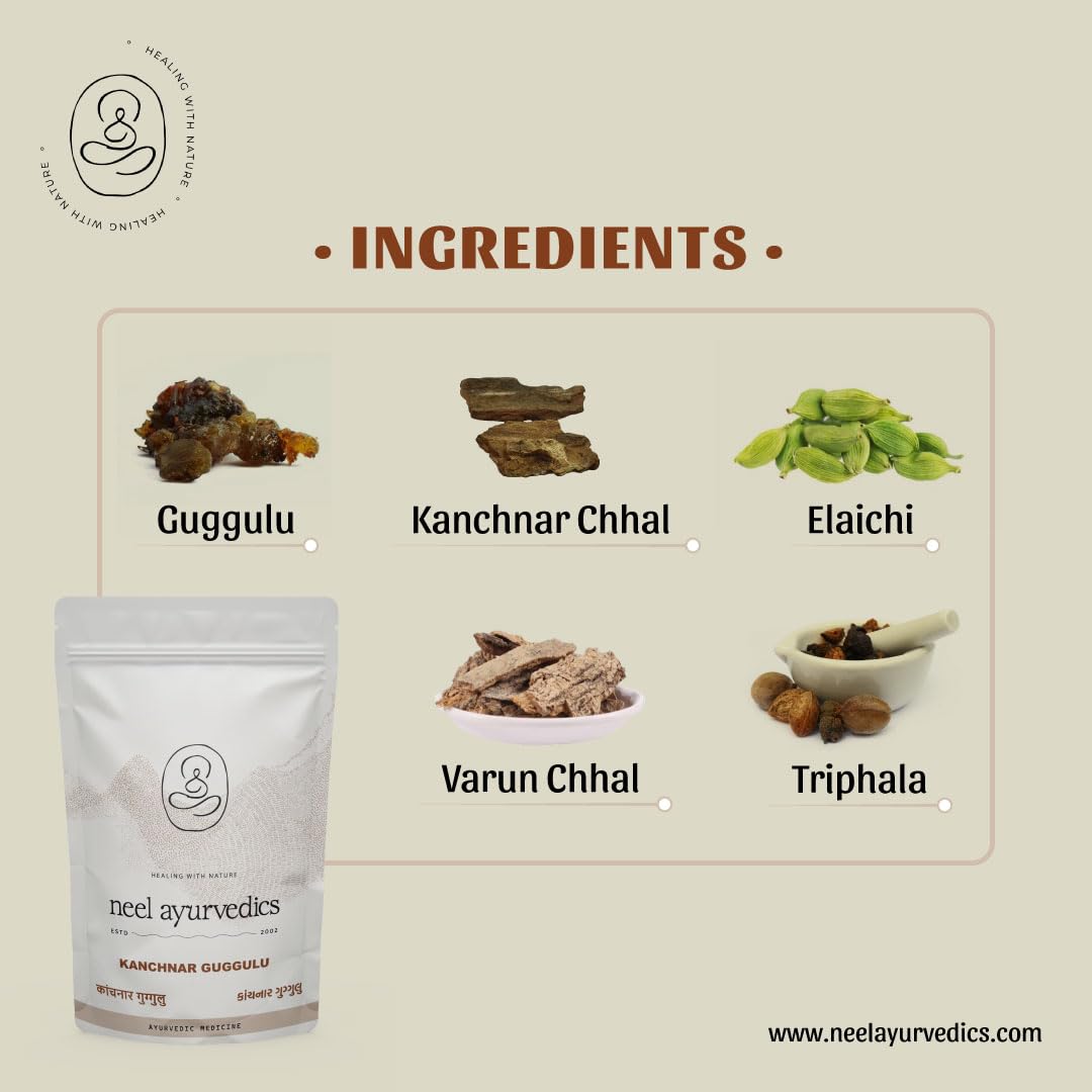 Neel Ayurvedics Kanchnar Guggulu - 300 Tab Neel Ayurvedics