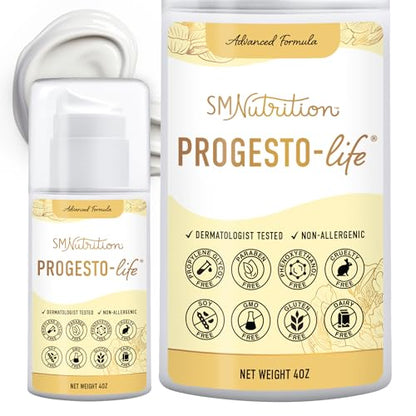 Progesterone Cream for Women Bioidentical 2000mg | From Wild Yam, Dermatologist-Tested