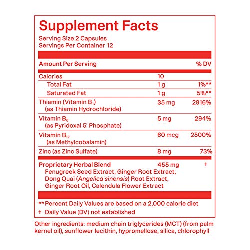 De Lune Cramp Aid, Herbal and Natural Relief for Period Cramps with Fenugreek Seed De Lune