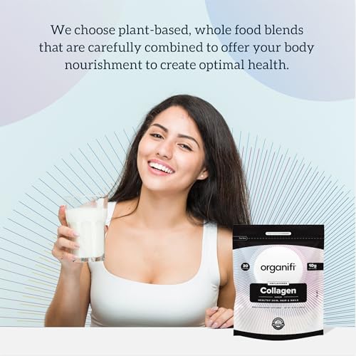 Organifi Collagen Powder - Fuller Hair, Stronger Nails, and Radiant Skin - Replenish Organifi