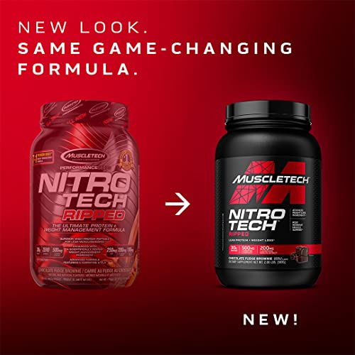 Protein Powder for Weight Loss - MuscleTech Nitro-Tech Ripped - Whey Protein Powder MuscleTech