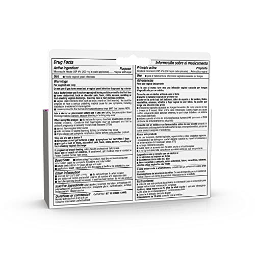 Lagicam Vaginal Yeast Infection, Antifungal 3 Day Miconazole Nitrate Treatment Cream, Relief for Itching