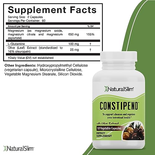 NaturalSlim Constipend - Laxative for Constipation Relief, and Colon Cleanse Supplement NaturalSlim