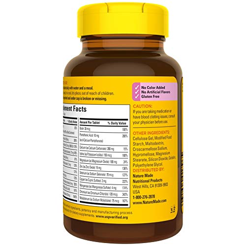 Nature Made Multivitamin For Her 50+ with No Iron, Womens Multivitamin for Daily Nutrition Nature Made