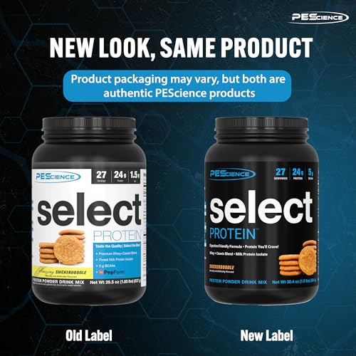 PEScience Select Low Carb Protein Powder, Snickerdoodle, 27 Serving, Keto Friendly PEScience