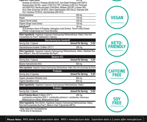 ONNIT Total Gut Health - Complete Probiotics & Digestive Enzyme Supplement ONNIT