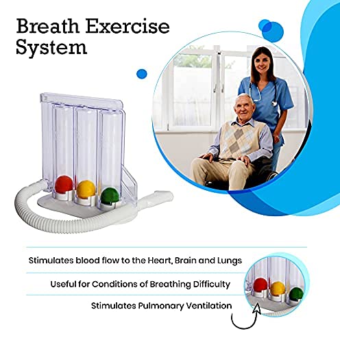HealthAndYoga(TM) Deep Breathing Exerciser - Breath Exercise Measure SoulGenie