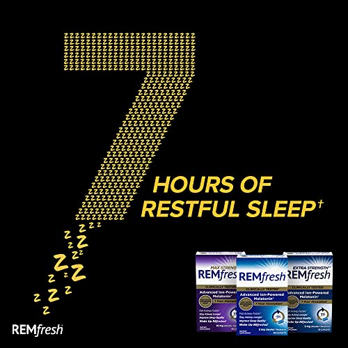 REMfresh 2mg Advanced Melatonin Sleep Aid Supplement (36 Caplets) REMfresh