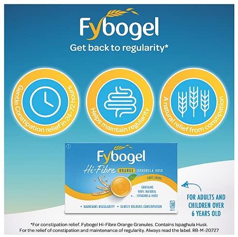 Fybogel Orange - 30 Sachets x 2 Packs Fybogel