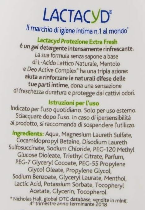 intimate wash fresh 200 ml by Lactacyd Lactacyd