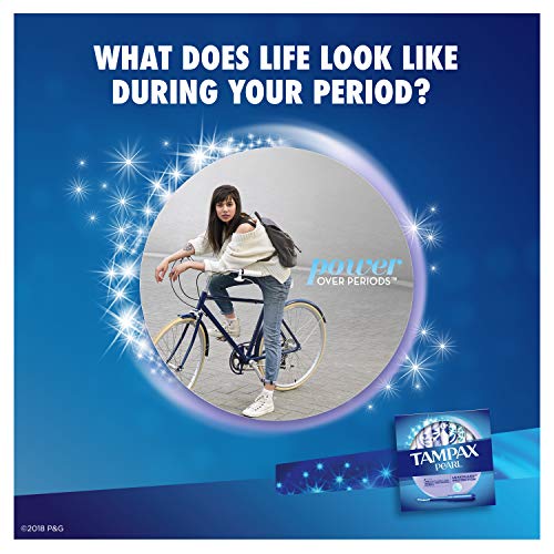 Tampax Pearl Plastic Tampons, Light Absorbency, Unscented, 36 Count (Pack of 2) (72 Total Count) Procter & Gamble