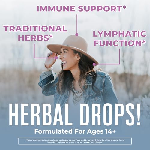Lymphatic Support Drops | USDA Organic Lymphatic Cleanse Immune Support Supplement MaryRuth Organics