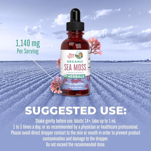 MaryRuth's Irish Sea Moss Liquid Drops | Sugar Free | SeaMoss for Gut Health and Immune MaryRuth Organics