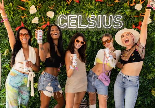 CELSIUS Energy Drink |Functional Essential Energy Drink Peach Vibe, Tropical and Arctic BETRULIGHT