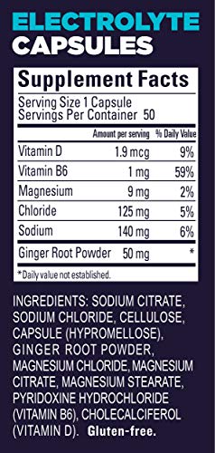 GU Energy Roctane Ultra Endurance Electrolyte Capsules, 50-Count Bottle