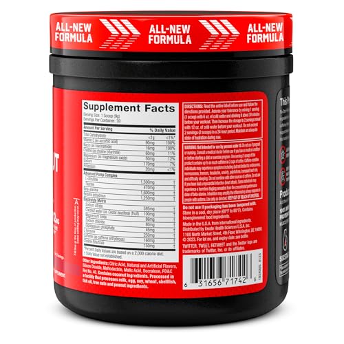 Six Star Pre-Workout Explosion 2.0 Fruit Punch - Pre-Workout Powder, Explosive Energy Six Star