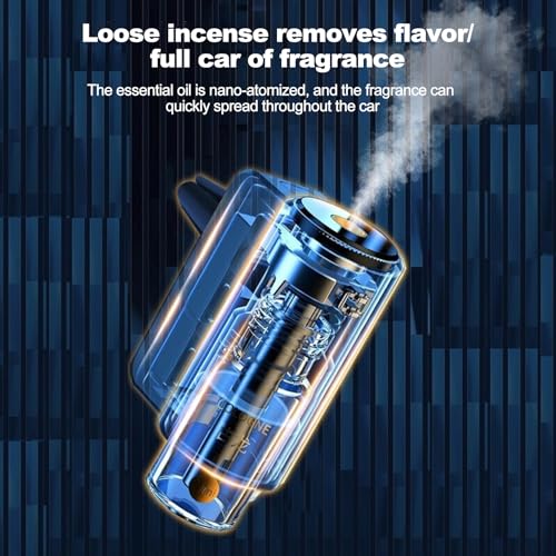 VEAREAR Smart Car Air Freshener Diffuser, Car Essential Oil Diffuser with 3 Adjustable Intensity Modes VEAREAR
