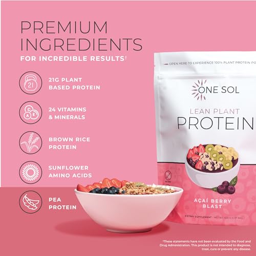 One Sol Protein Powder, Lean & Low Carb, No Bloating, Gluten Free, Lactose-Free One Sol