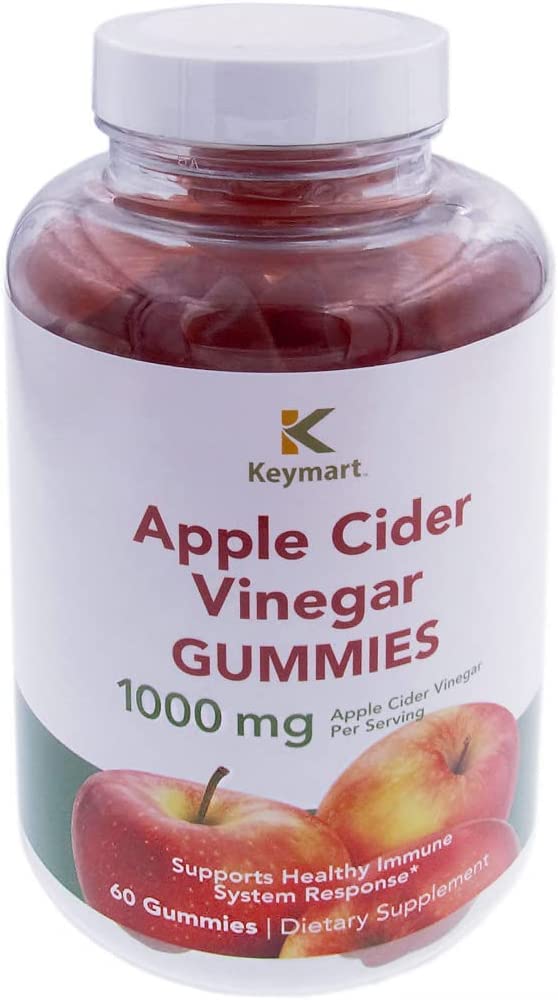 KEYMART Apple Cider Vinegar ACV Gummies 1000mg Per Serving Dietary Supplement KEYMART