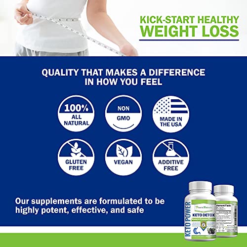 Power By Naturals Keto Colon Cleanser & Detox - Rapid Weight Loss Pills, Gut Health Power By Naturals