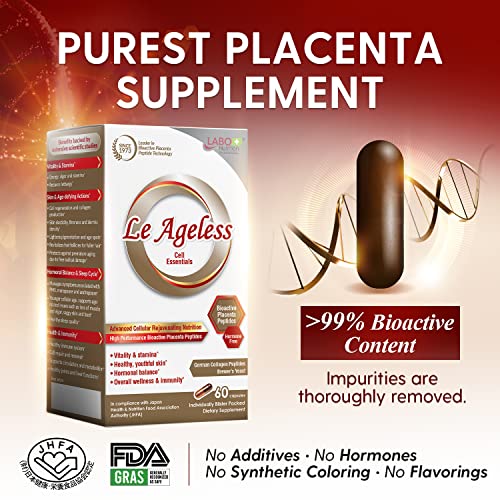 LABO Nutrition Le Ageless – Placenta Cell Rejuvenating Therapy from Japan – Enhanced with Collagen LABO Nutrition