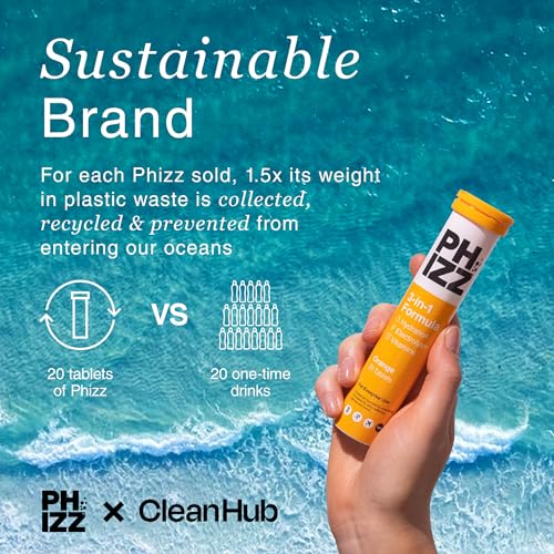 Phizz Electrolytes, Multivitamin & Hydration Tablets - 20 Effervescent Rehydration Electroly Phizz