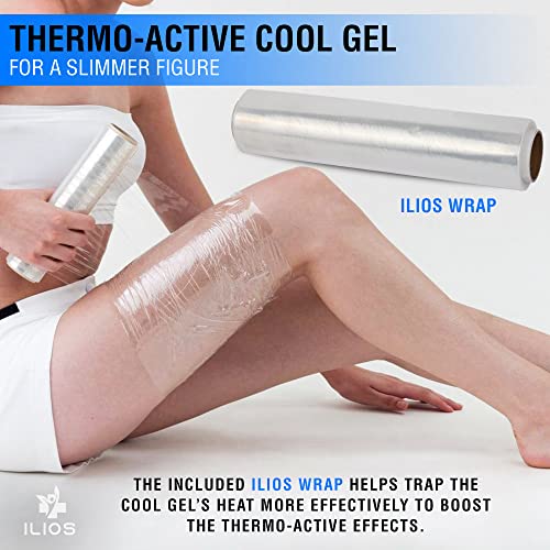 SlimSpa Cyro-Slim Cold Gel With Ilios Wrap - Skin Firming & Tightening Cryo Gel Solution ILIOS