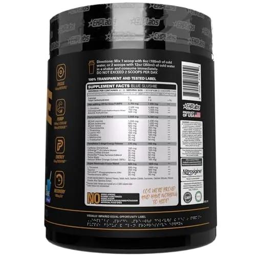 EHP Labs Pride Pre Workout Powder Energy Supplement - Sugar Free Preworkout for Men EHP Labs