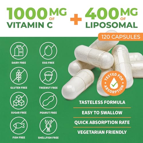 ForestLeaf Liposomal Vitamin C - Liposomal VIT C - 1000mg Capsules