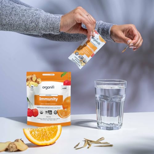 Organifi Immunity - Organic Superfood Immunity Support - 15 Single Serve Packets Organifi