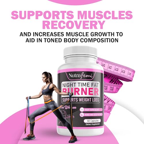 Nutrafemi Night time Fat Burner, Weight Loss Pills for Women – Thermogenic Fat Burner Nutrafemi